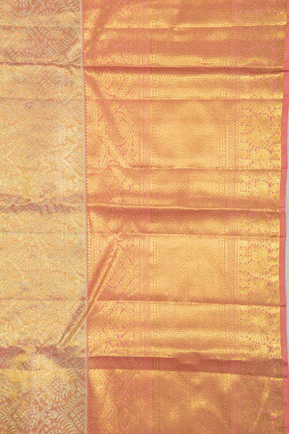 Taranga Kanchi Silk Tissue Brocade Pink Saree