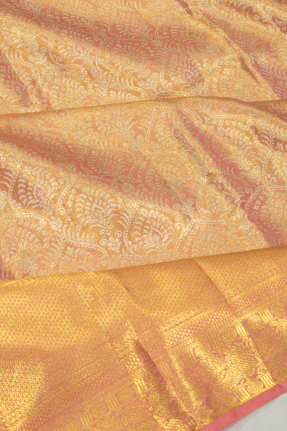 Taranga Kanchi Silk Tissue Brocade Pink Saree