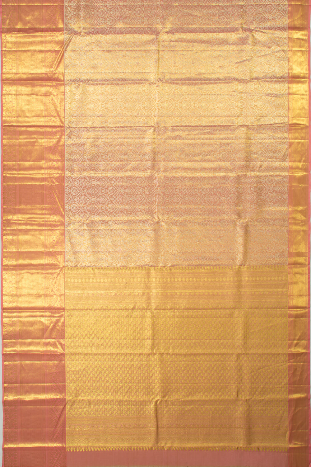 Taranga Kanchi Silk Tissue Brocade Pink Saree