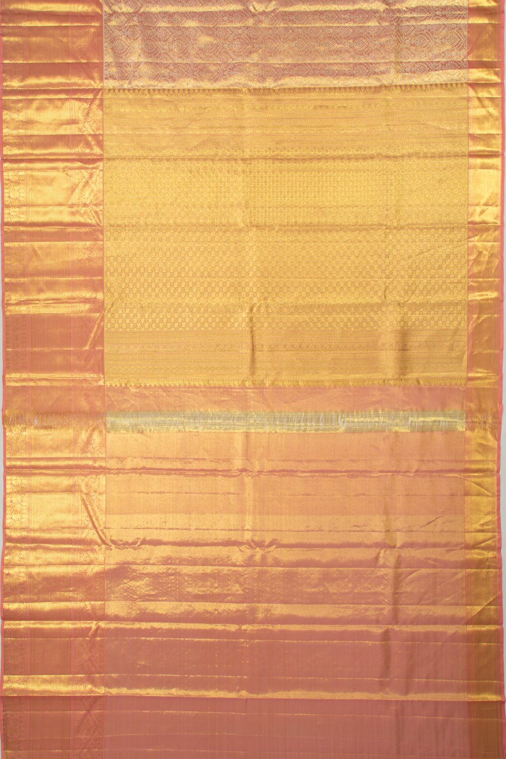 Taranga Kanchi Silk Tissue Brocade Pink Saree