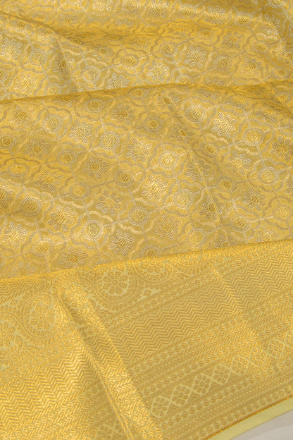 Taranga Kanchi Silk Tissue Brocade Pastel Green Saree