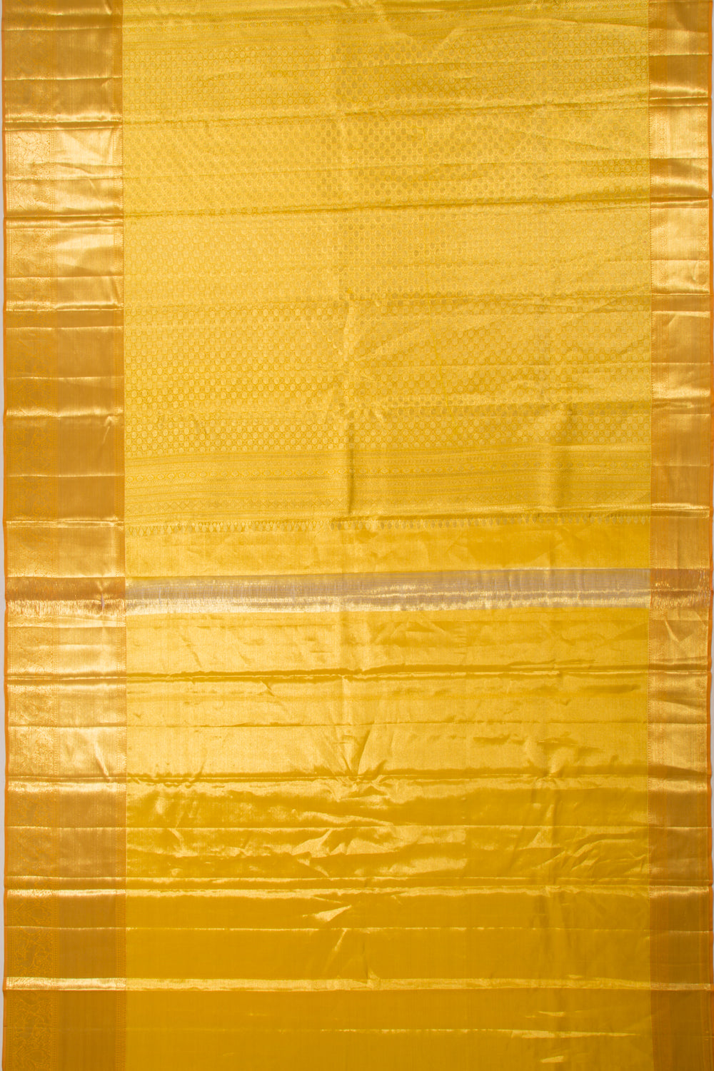 Taranga Kanchi Silk Tissue Jaal Gold Saree