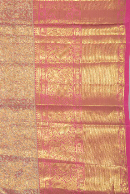 Taranga Kanchi Silk Tissue Brocade Pink Saree