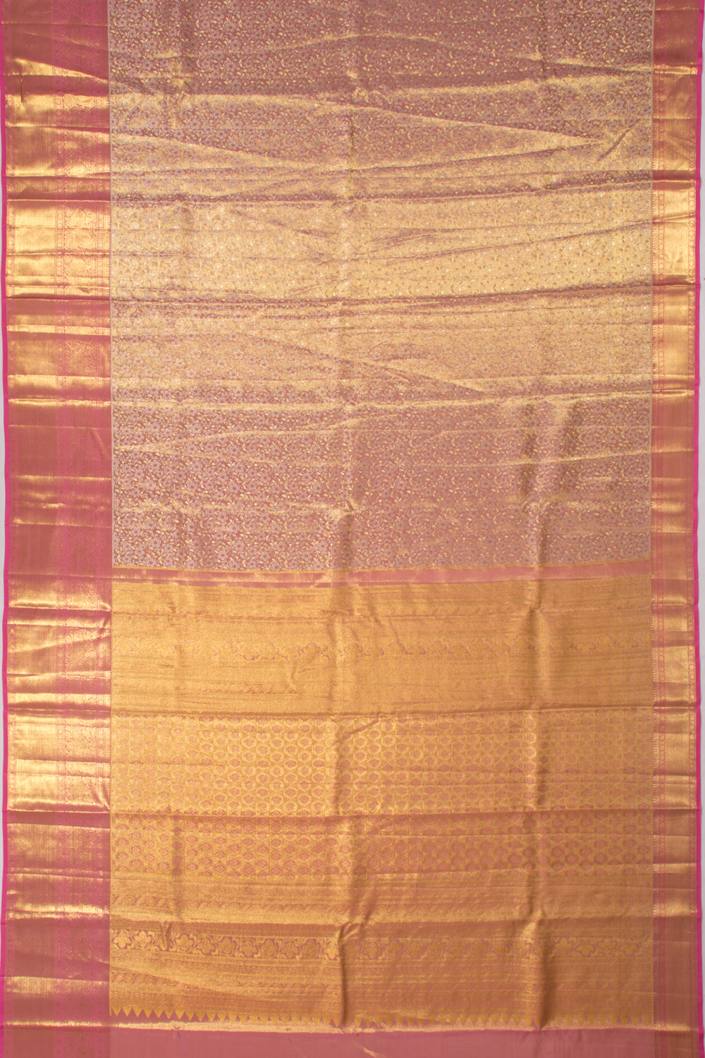Taranga Kanchi Silk Tissue Brocade Pink Saree