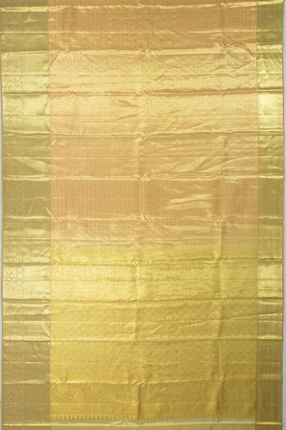 Taranga Kanchi Silk Tissue Brocade Green Saree