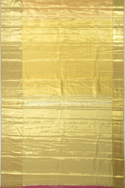 Taranga Kanchi Silk Tissue Brocade Green Saree
