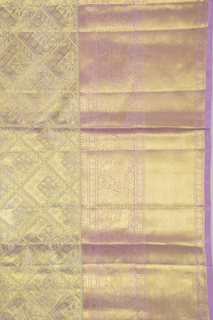 Taranga Kanchi Silk Tissue Brocade Lavender Saree