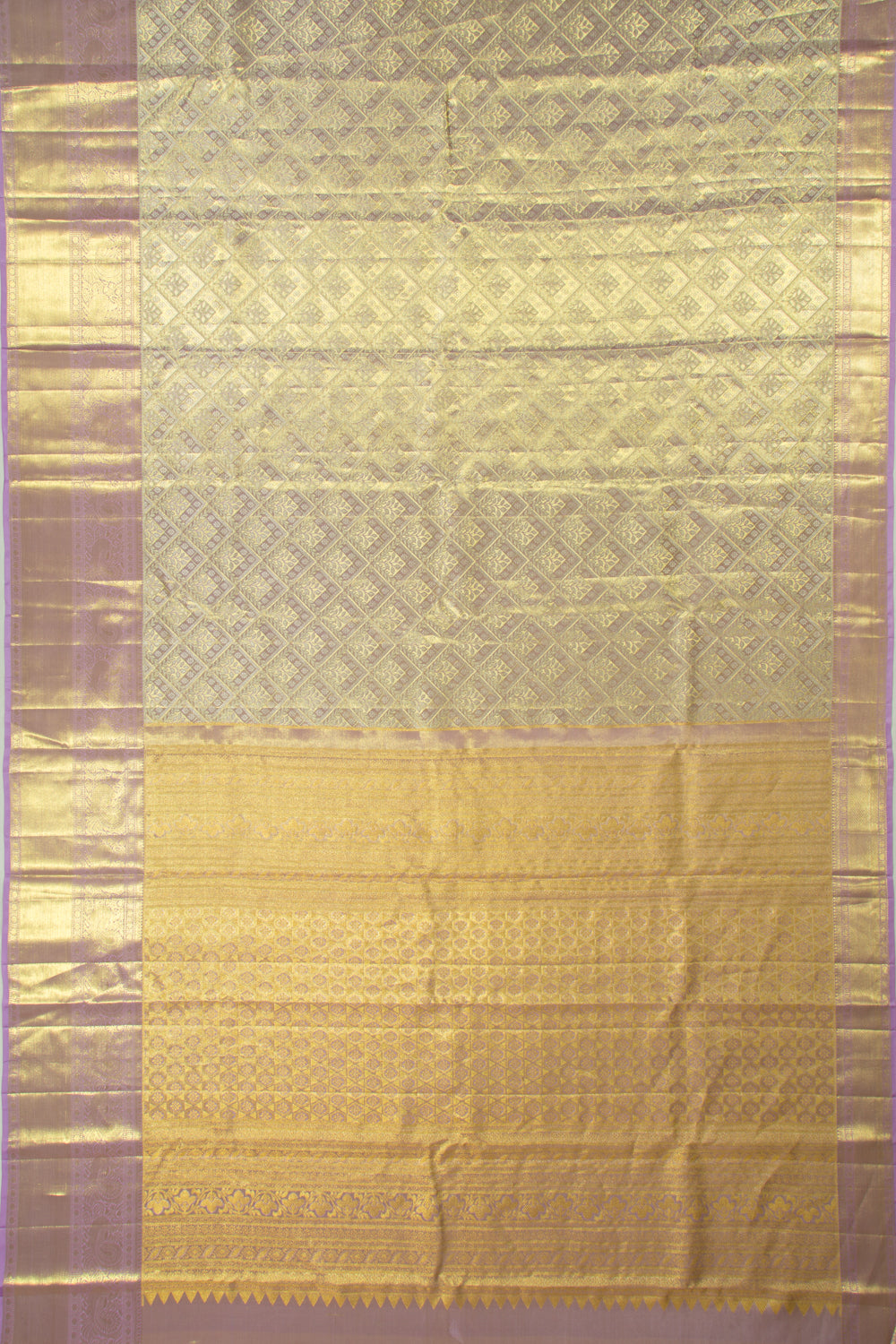 Taranga Kanchi Silk Tissue Brocade Lavender Saree