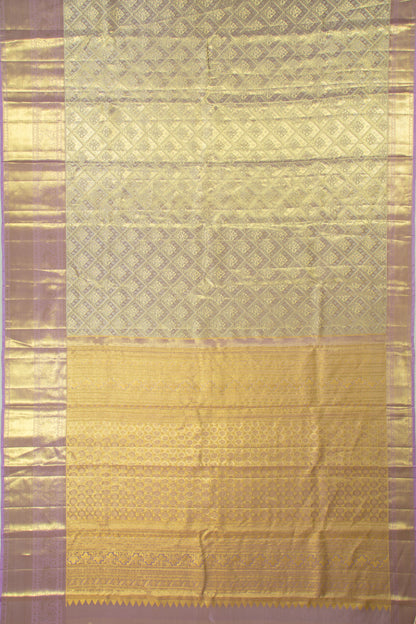 Taranga Kanchi Silk Tissue Brocade Lavender Saree