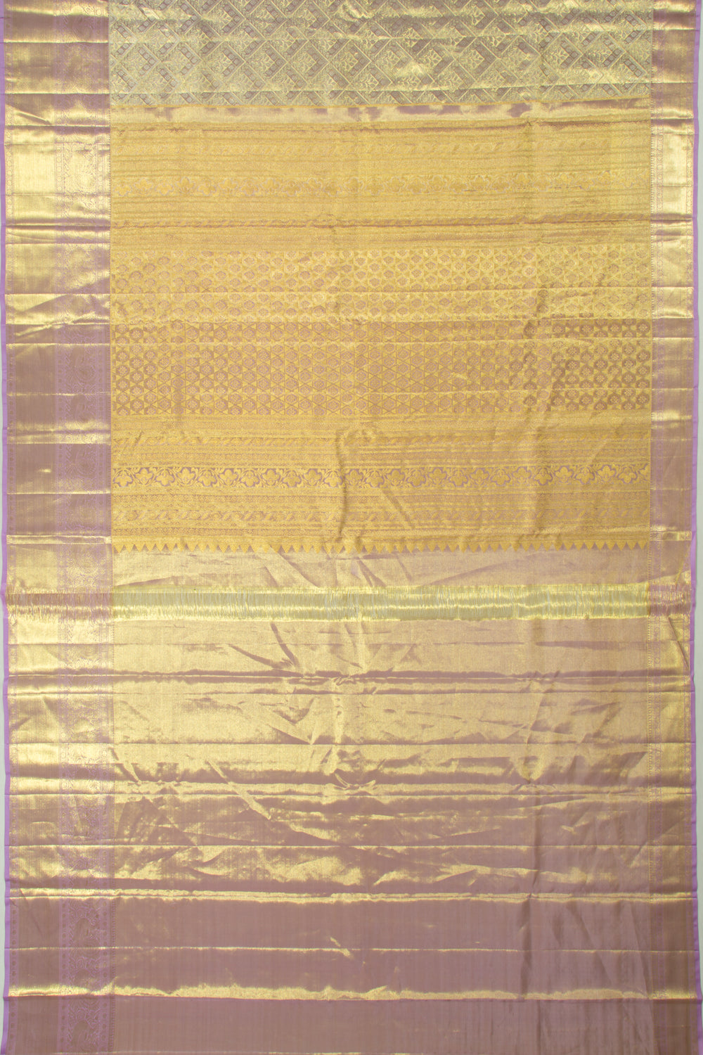 Taranga Kanchi Silk Tissue Brocade Lavender Saree