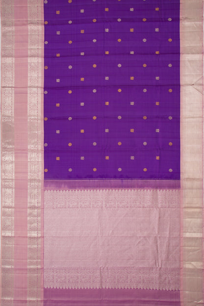 Kanchipuram Silk Butta Violet Saree