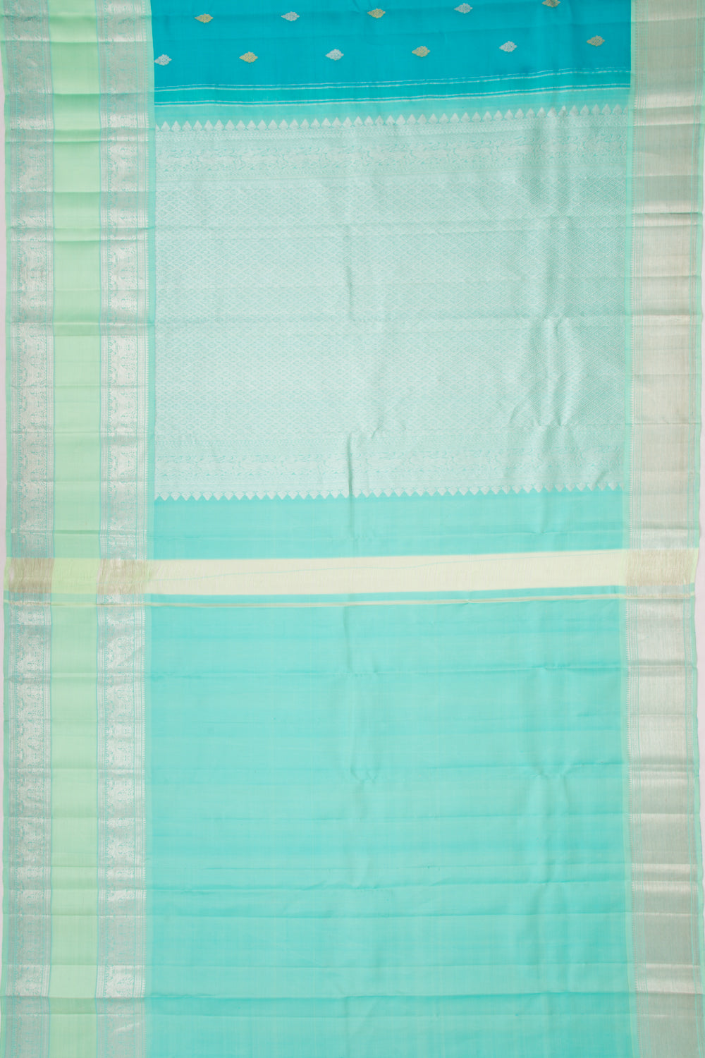 Taranga Kanchi Silk Butta Sky Blue Saree