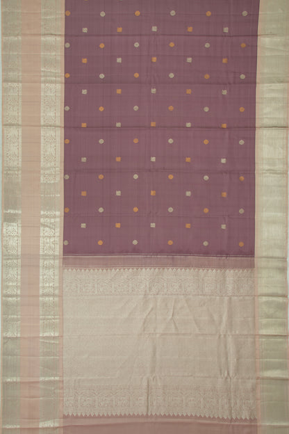 Kanchipuram Silk Butta Grape Purple Saree