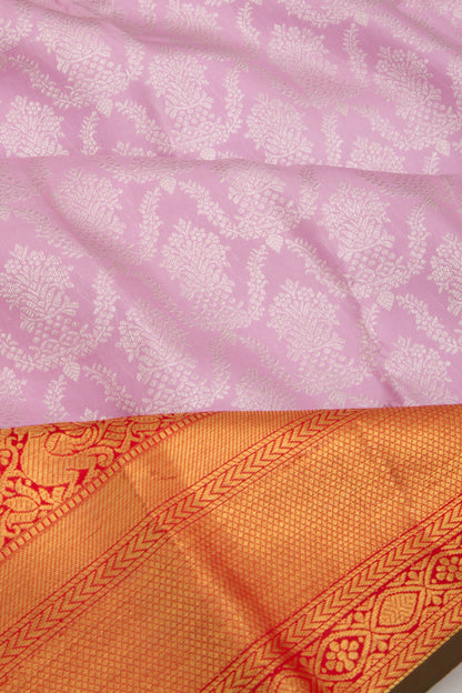 Kanchipuram Silk Brocade Lavender Saree