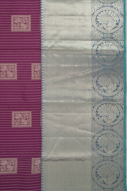 Taranga Kanchi Silk Brocade Purple Saree