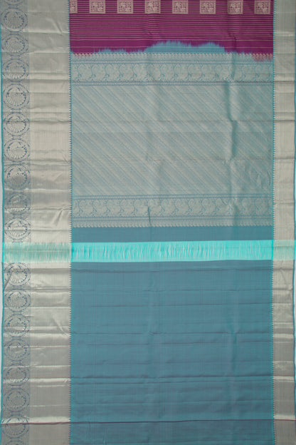 Taranga Kanchi Silk Brocade Purple Saree