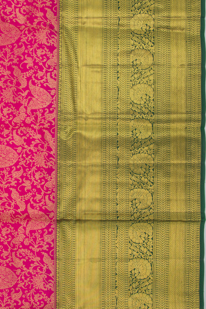 Taranga Kanchi Silk Jaal Rani Pink Saree