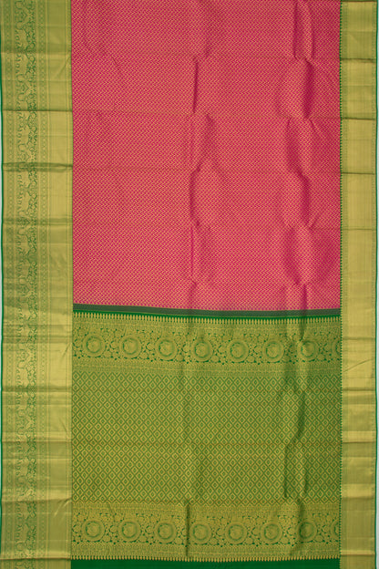 Taranga Kanchi Silk Brocade Dark Pink Saree