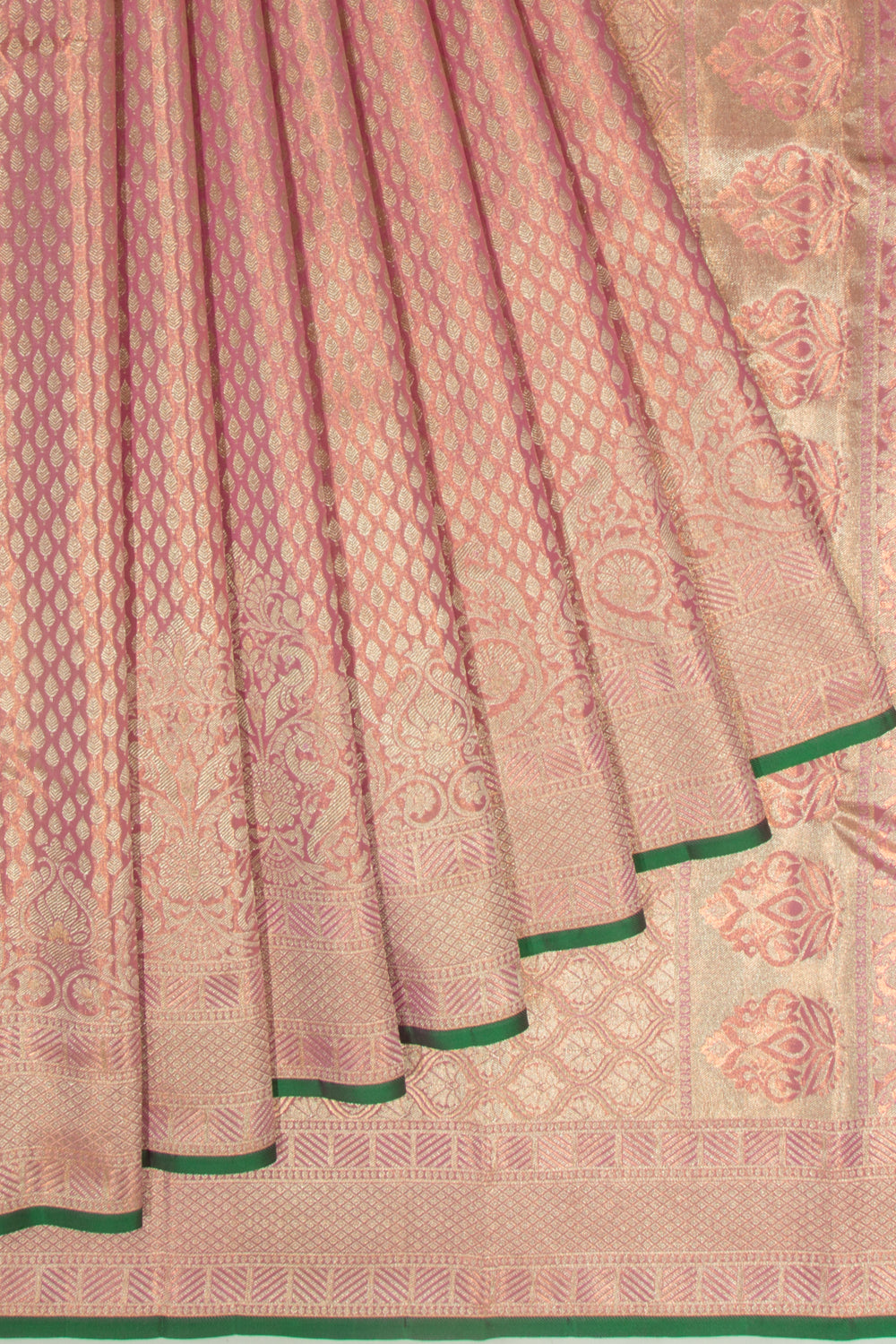 Taranga Kanchi Silk Tissue Brocade Pink Saree