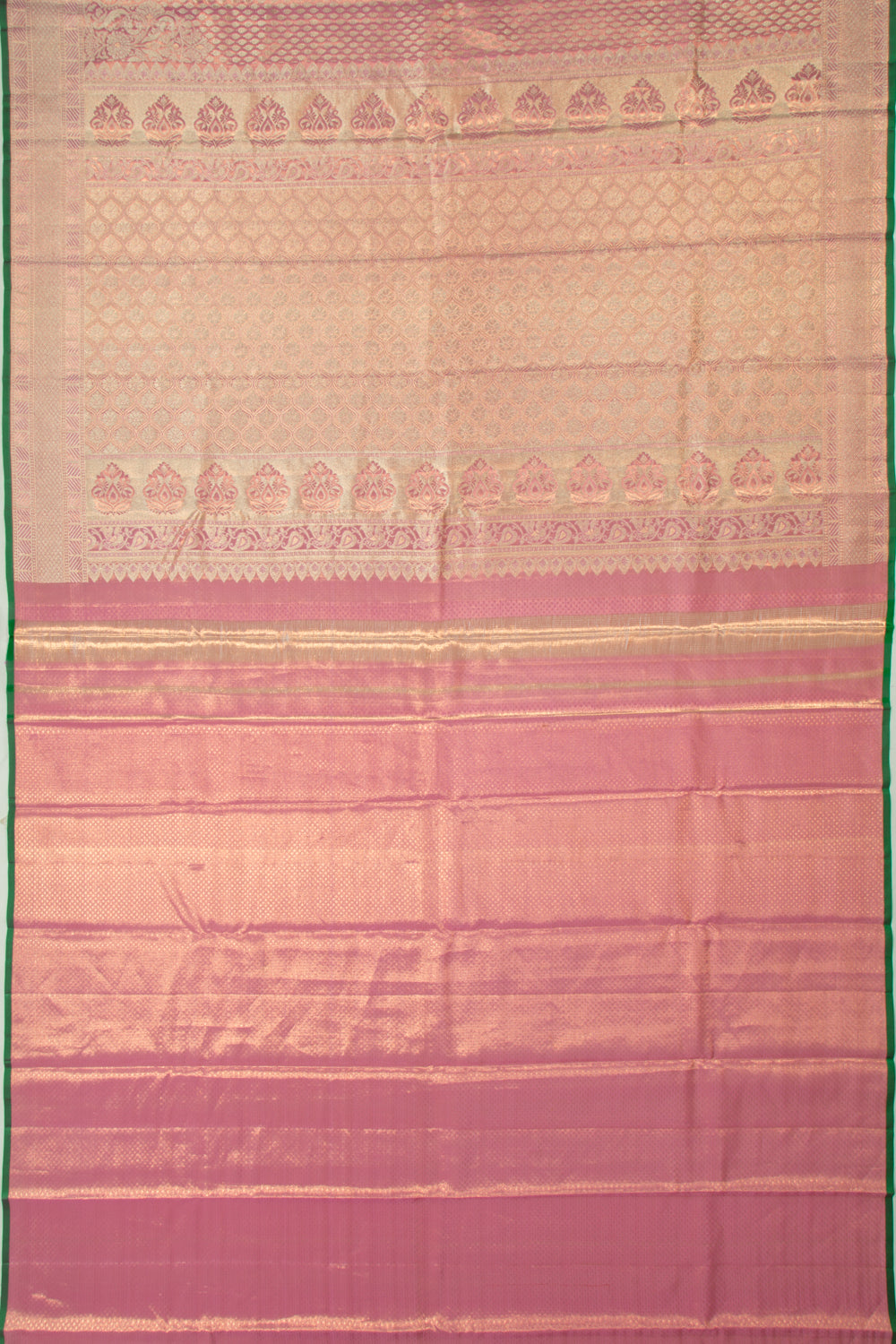 Taranga Kanchi Silk Tissue Brocade Pink Saree