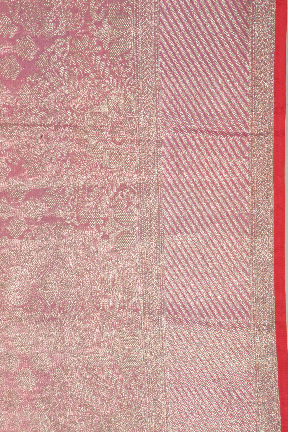 Taranga Kanchi Silk Tissue Brocade Pink Saree