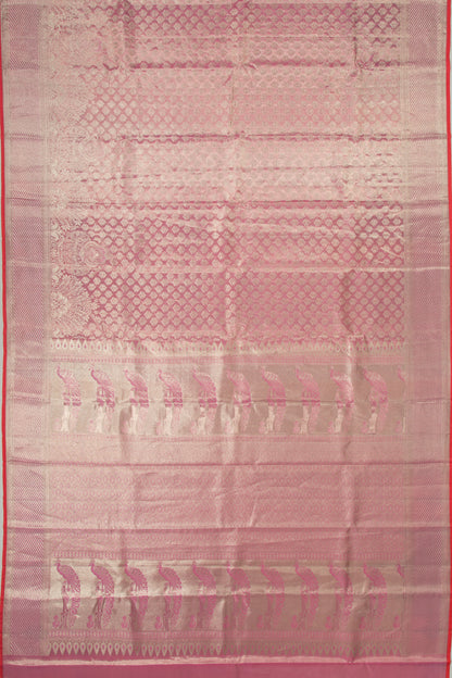 Taranga Kanchi Silk Tissue Brocade Pink Saree