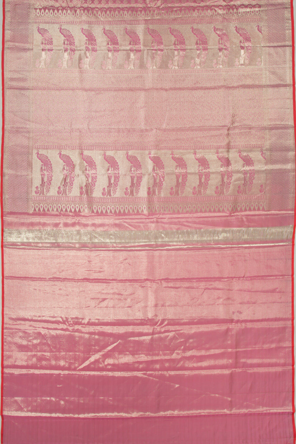 Taranga Kanchi Silk Tissue Brocade Pink Saree