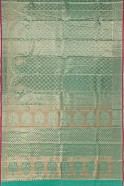 Taranga Kanchi Silk Tissue Brocade Sea Green Saree
