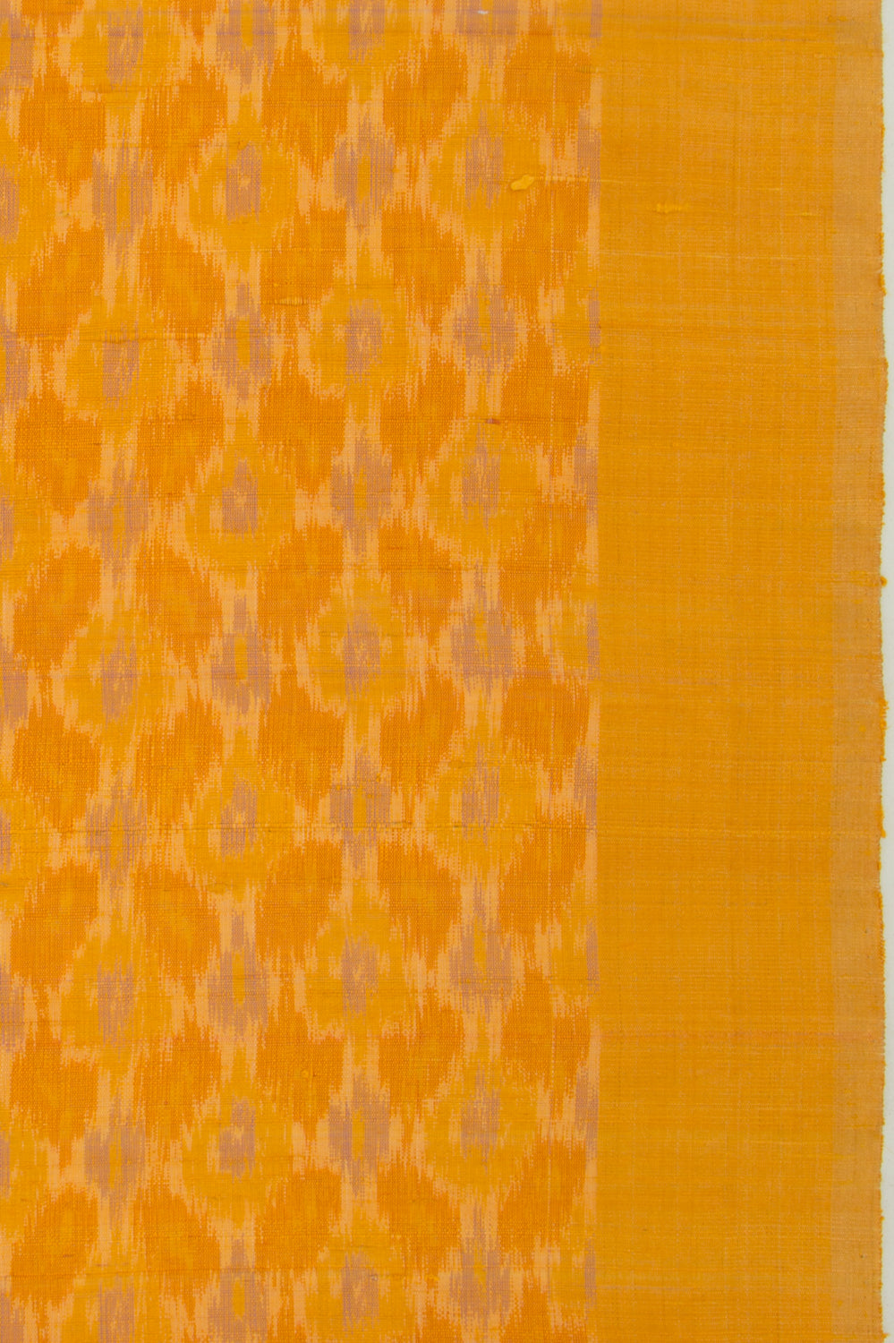 Tussar Ikat Mustard Yellow Saree