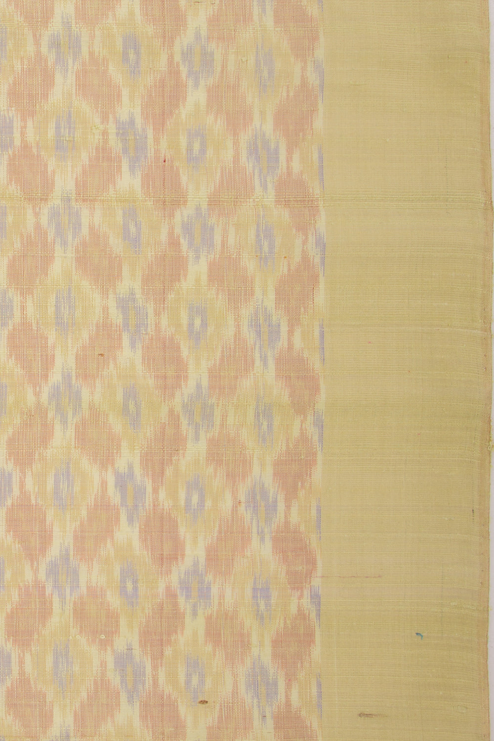 Tussar Ikat Cream Saree
