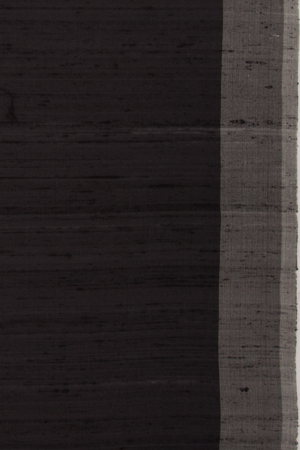 Tussar Plain Black Saree