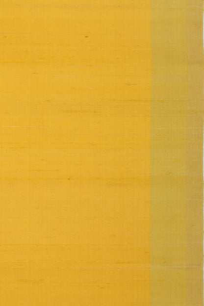 Tussar Plain Yellow Saree
