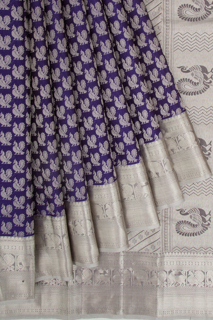 Taranga Kanchi Silk Butta Royal Blue Saree