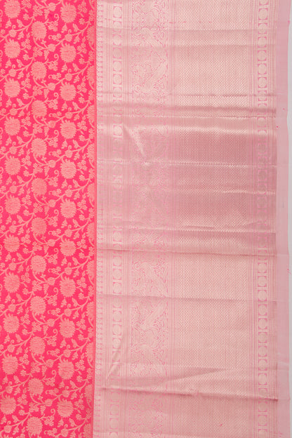 Taranga Kanchi Silk Jaal Pink Saree