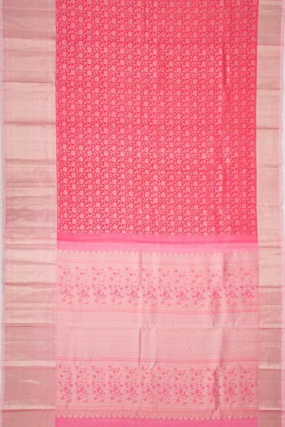 Taranga Kanchi Silk Jaal Pink Saree