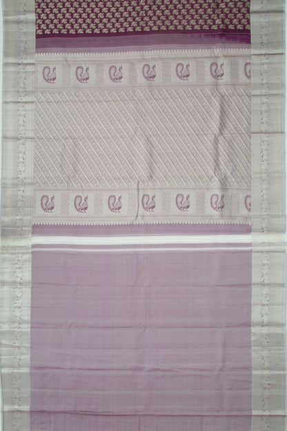 Taranga Kanchi Silk Butta Violet Saree