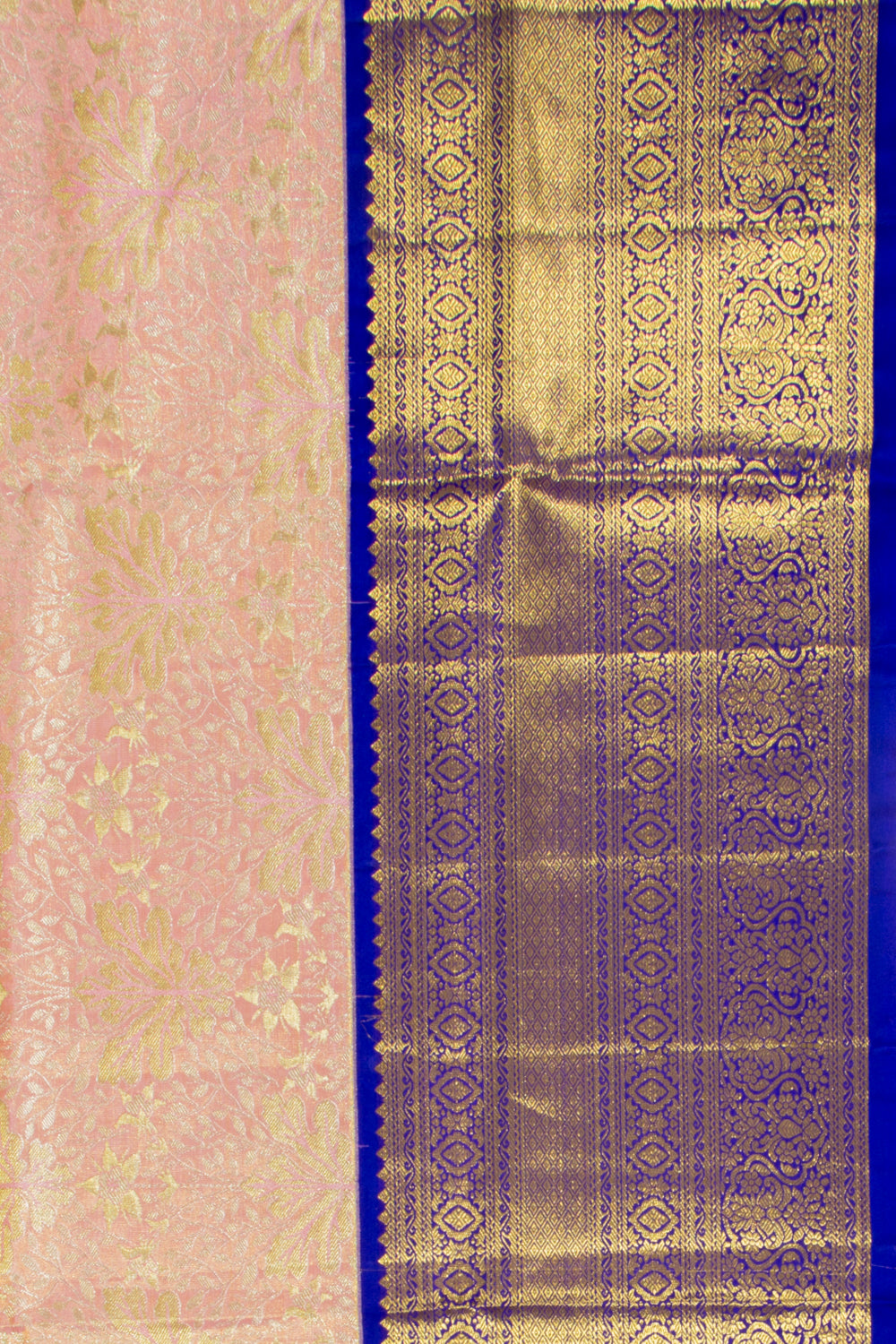 Taranga Kanchi Silk Tissue Brocade Baby Pink Saree