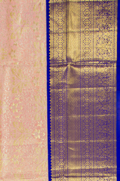 Taranga Kanchi Silk Tissue Brocade Baby Pink Saree