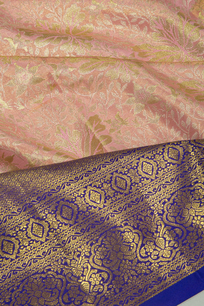 Taranga Kanchi Silk Tissue Brocade Baby Pink Saree
