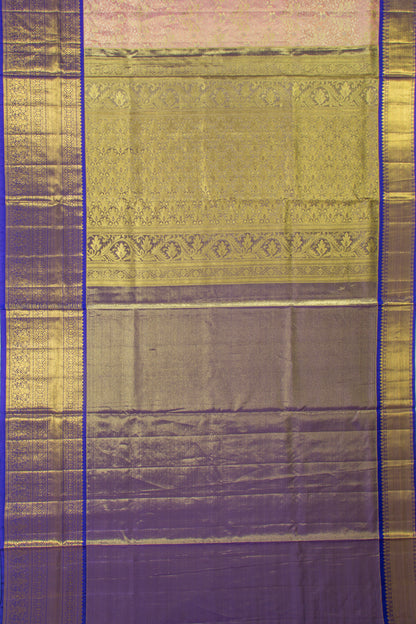 Taranga Kanchi Silk Tissue Brocade Baby Pink Saree