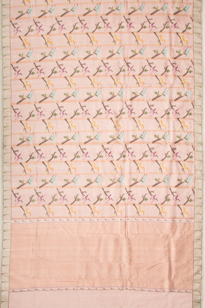 Kota Silk Tissue Jamdani Gold Saree