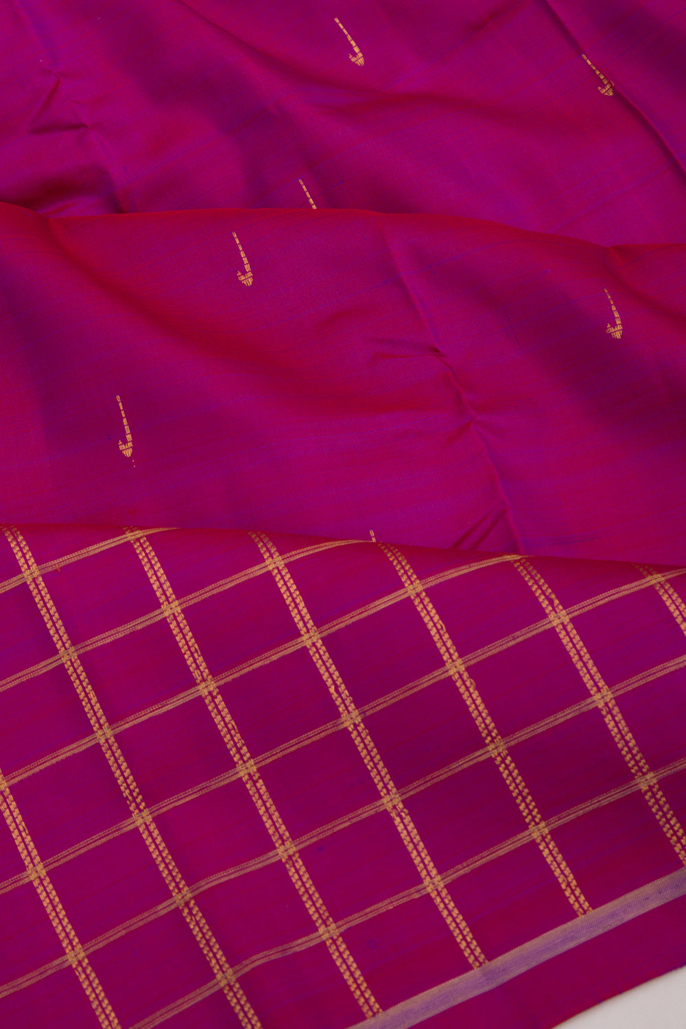 Kanchipuram Silk Butta Purple Saree