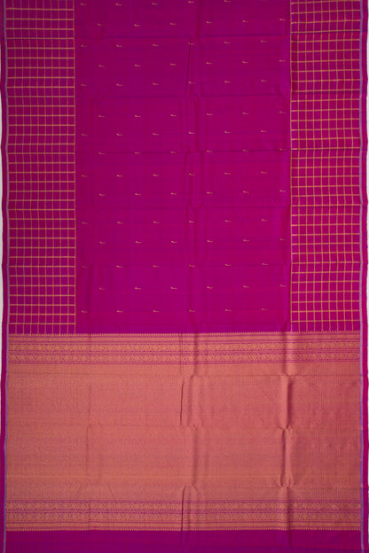 Kanchipuram Silk Butta Purple Saree