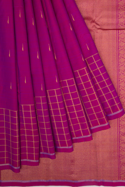 Kanchipuram Silk Butta Purple Saree