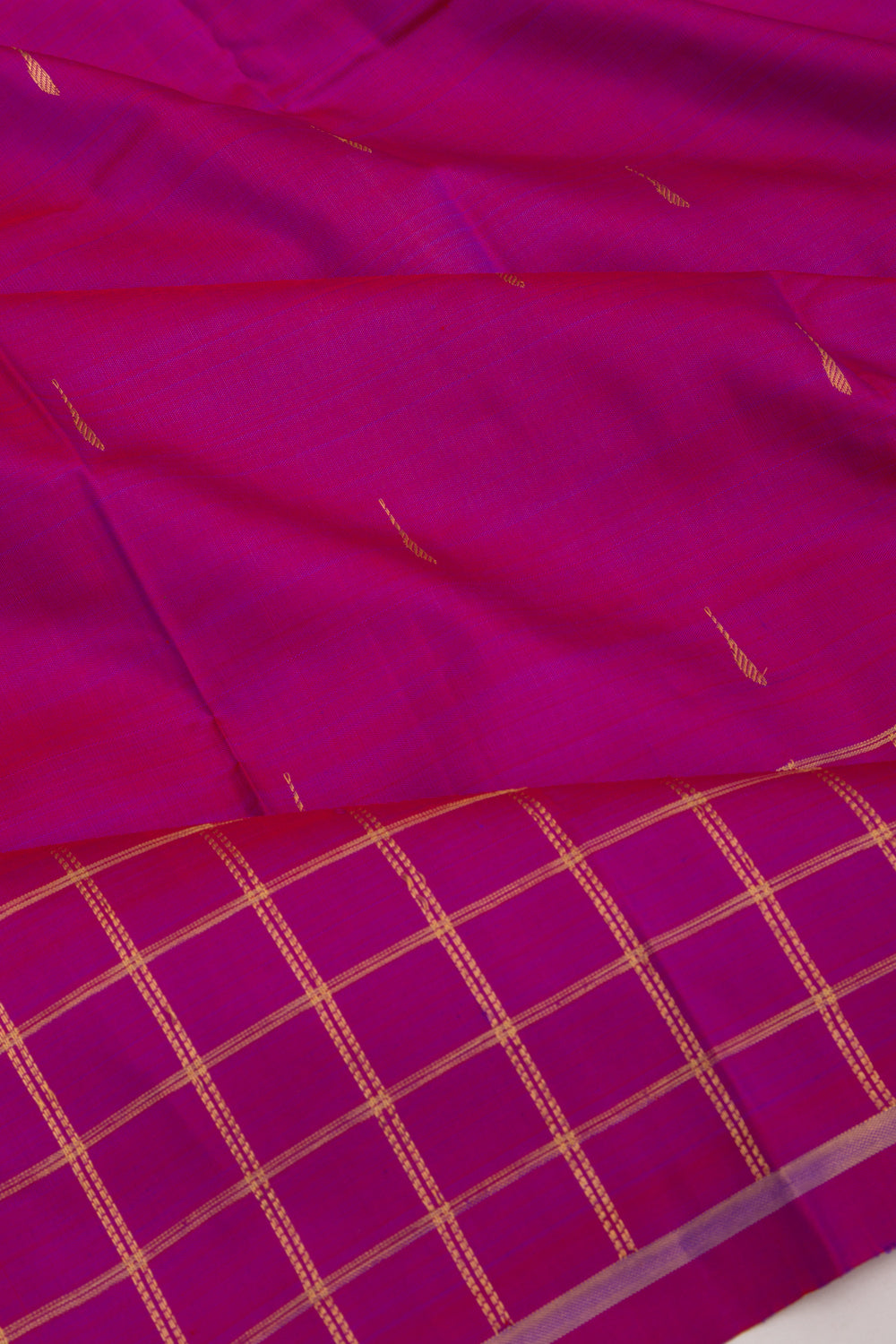 Kanchipuram Silk Butta Purple Saree