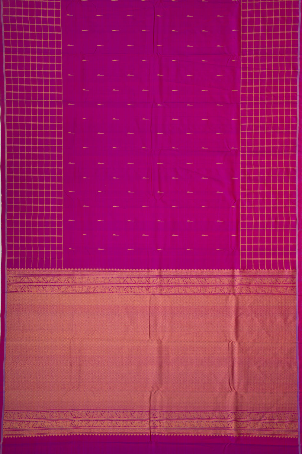 Kanchipuram Silk Butta Purple Saree
