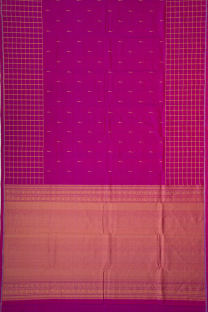 Kanchipuram Silk Butta Purple Saree