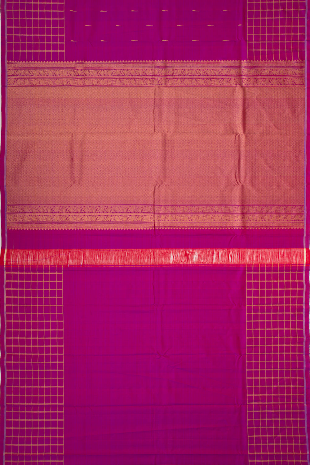 Kanchipuram Silk Butta Purple Saree