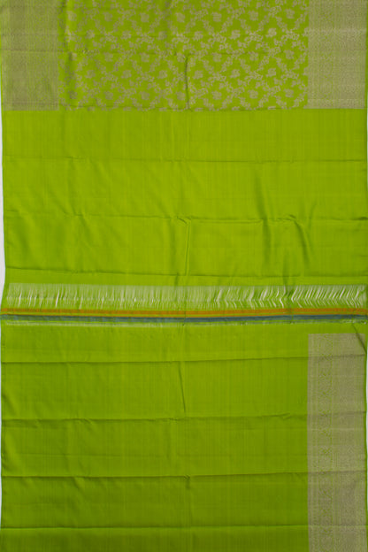 Kanchipuram Silk Jaal Green Saree