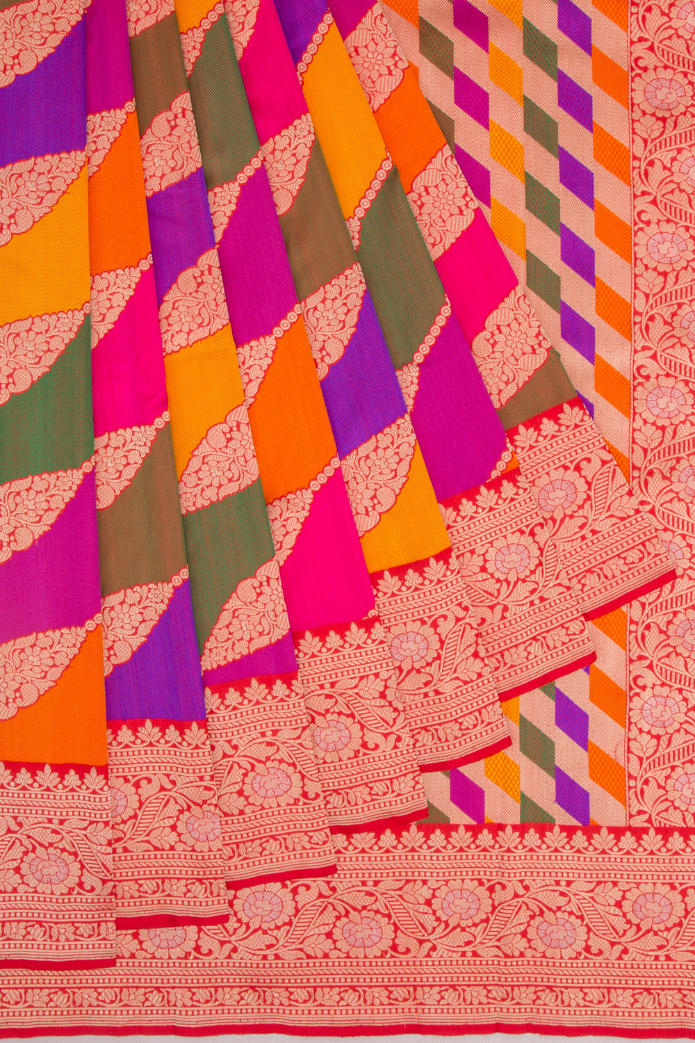 Banarasi Silk Jaal Rangkat Saree